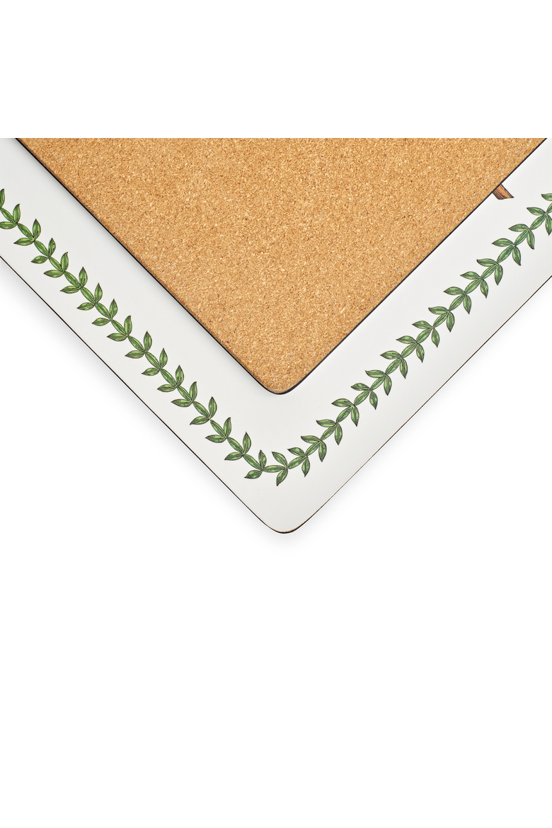 Botanic Garden Set of 4 Cork Back Placemats, Alternate, color, Botanic Garden