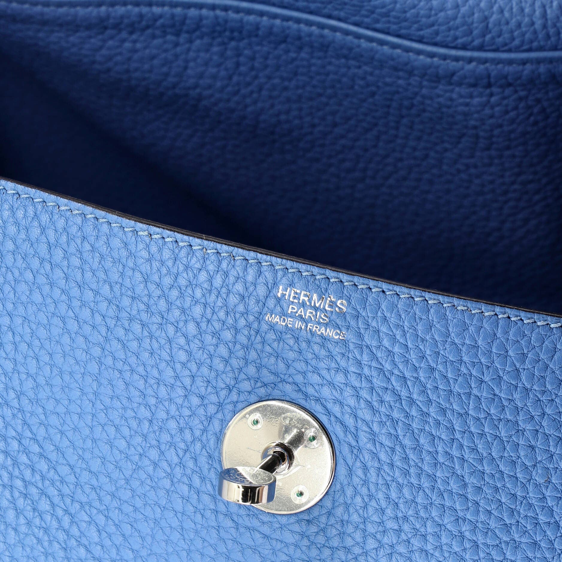 Pre-Owned Hermes Lindy Bag Clemence 34, Alternate, color, Bleu Paradis