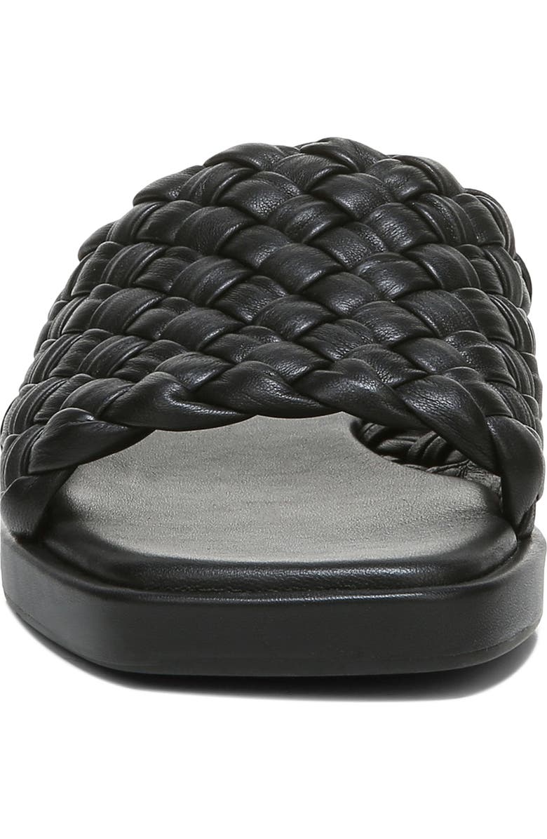 Vince Rumi Woven Leather Slide Sandal, Alternate, color,