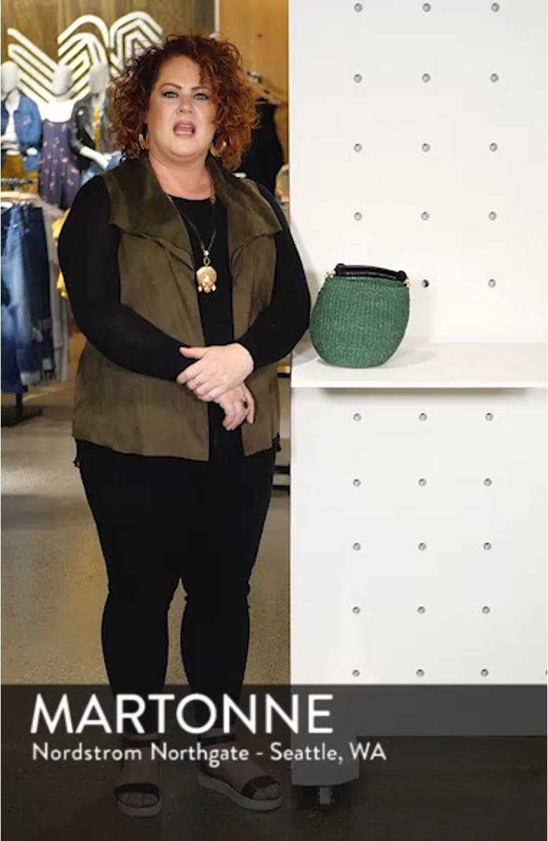 Pot de Miel Top Handle Straw Basket Bag, sales video thumbnail