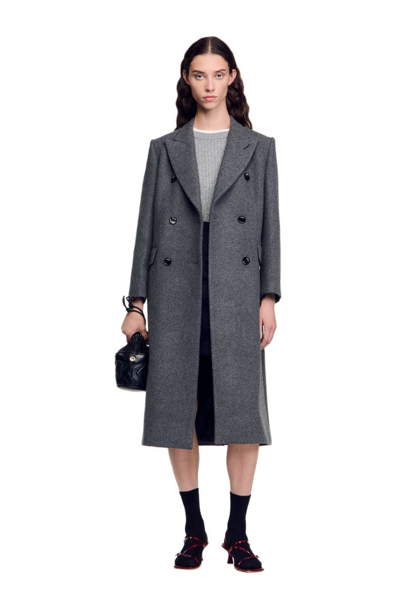 SANDRO Long coat, Alternate, color, 