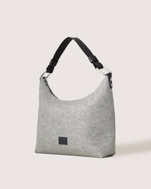Graf & Lantz Graf Lantz Hana Merino Wool Hobo Bag In Gray