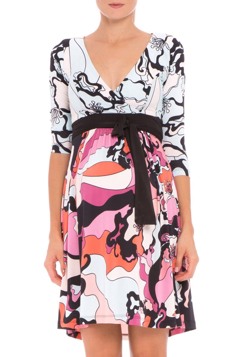 Olian 'Tamara' Print Maternity Dress, Main, color,