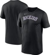 Nike Men's Nike Black Colorado Rockies New Legend Wordmark T-Shirt