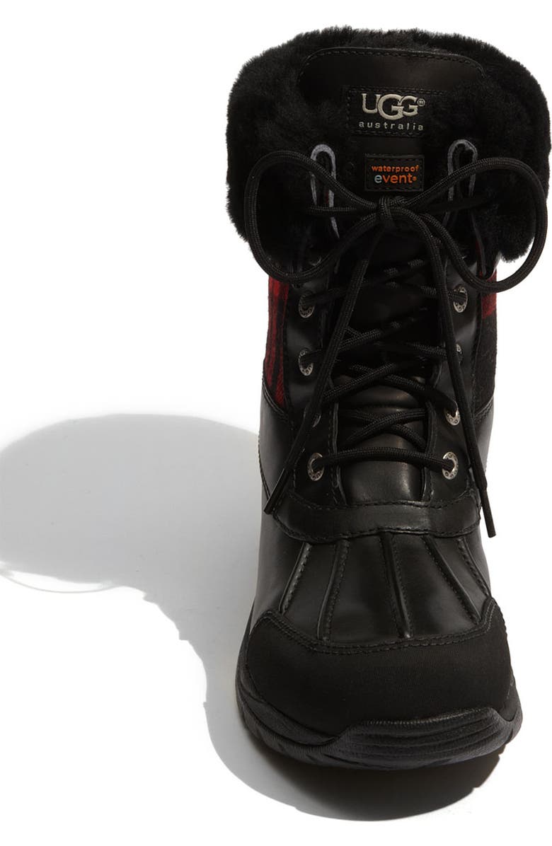 UGG<sup>®</sup> Butte Plaid Waterproof Boot, Alternate, color,