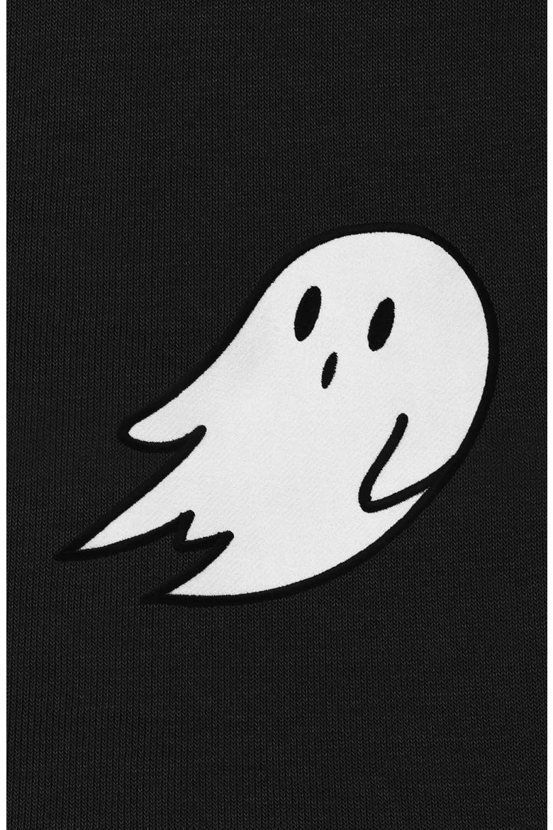 Giant Ghost Fleece Hoodie, Alternate, color, Black