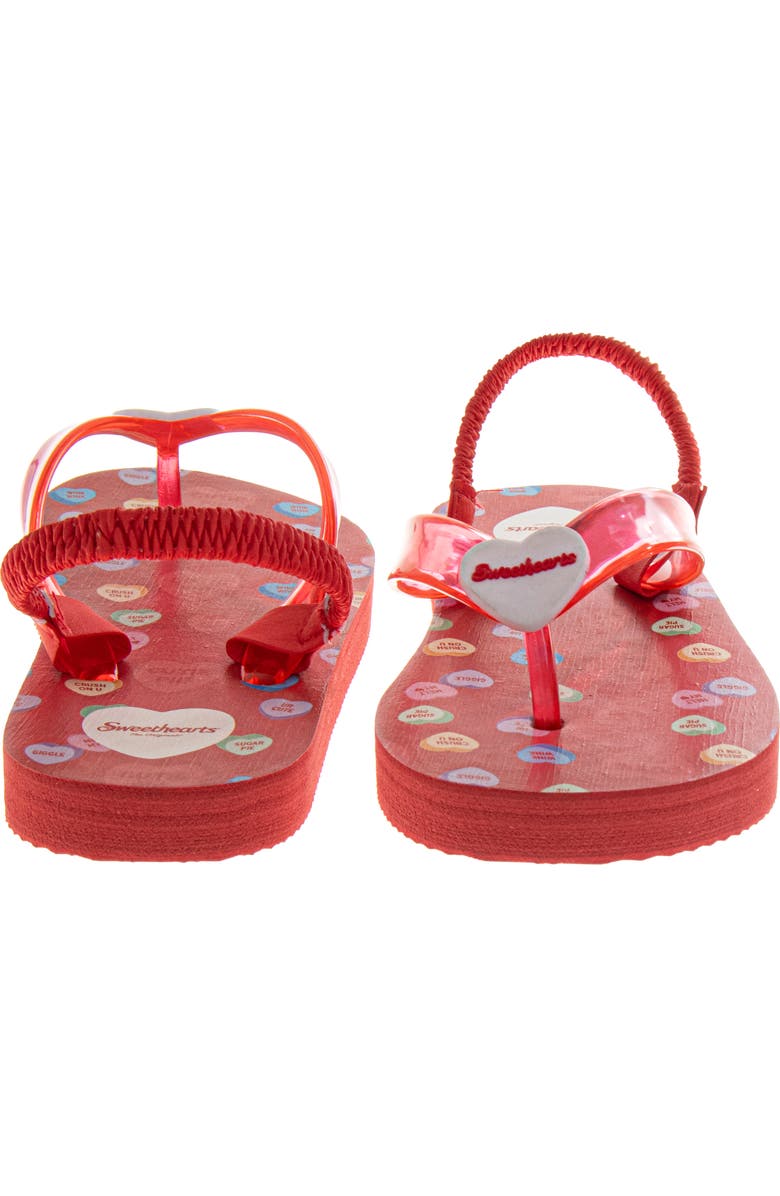 SweetHearts Flip Flops, Alternate, color, Red