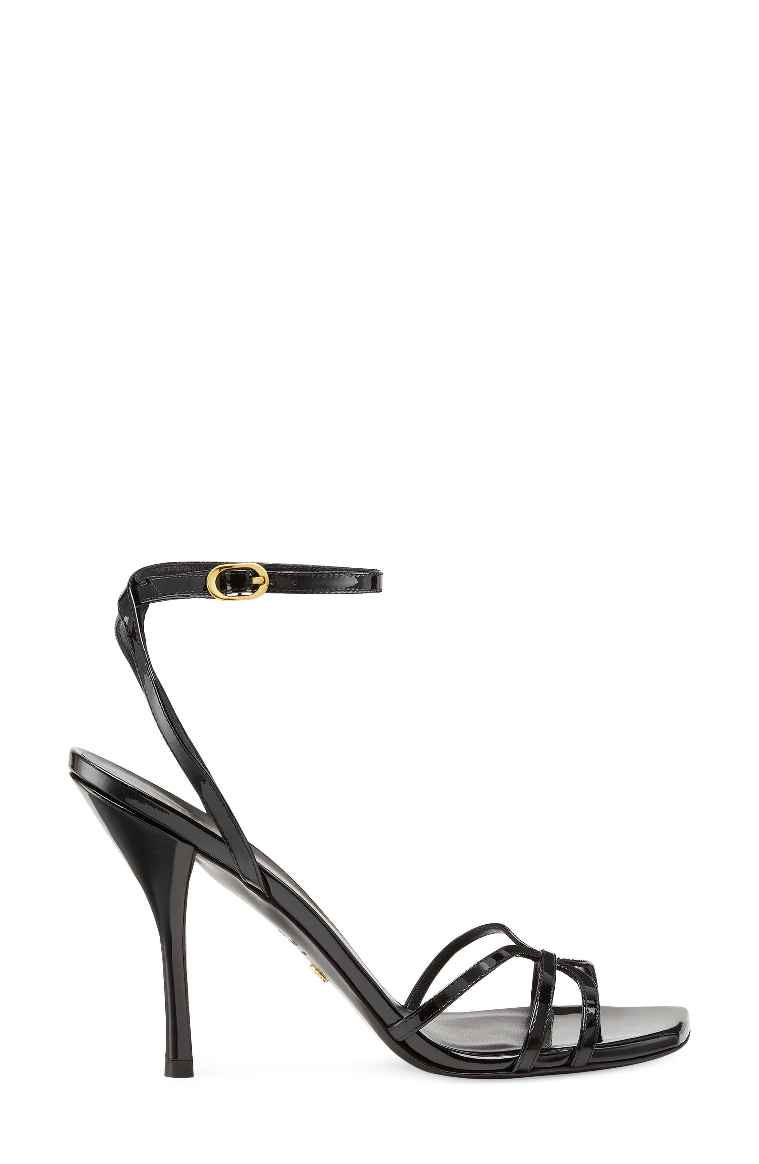 Stuart Weitzman Barelythere Ankle Strap Sandal, Alternate, color, 