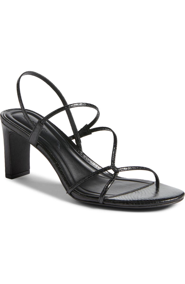 Open Edit Pia Slingback Sandal, Main, color, Black Snake