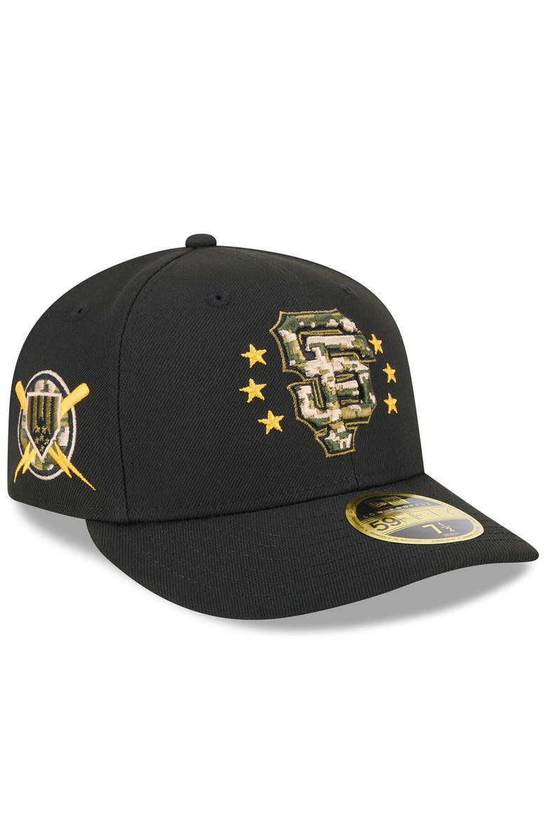 Men's New Era  Black San Francisco Giants 2024 Armed Forces Day Low Profile 59FIFTY Fitted Hat, Alternate, color, Black