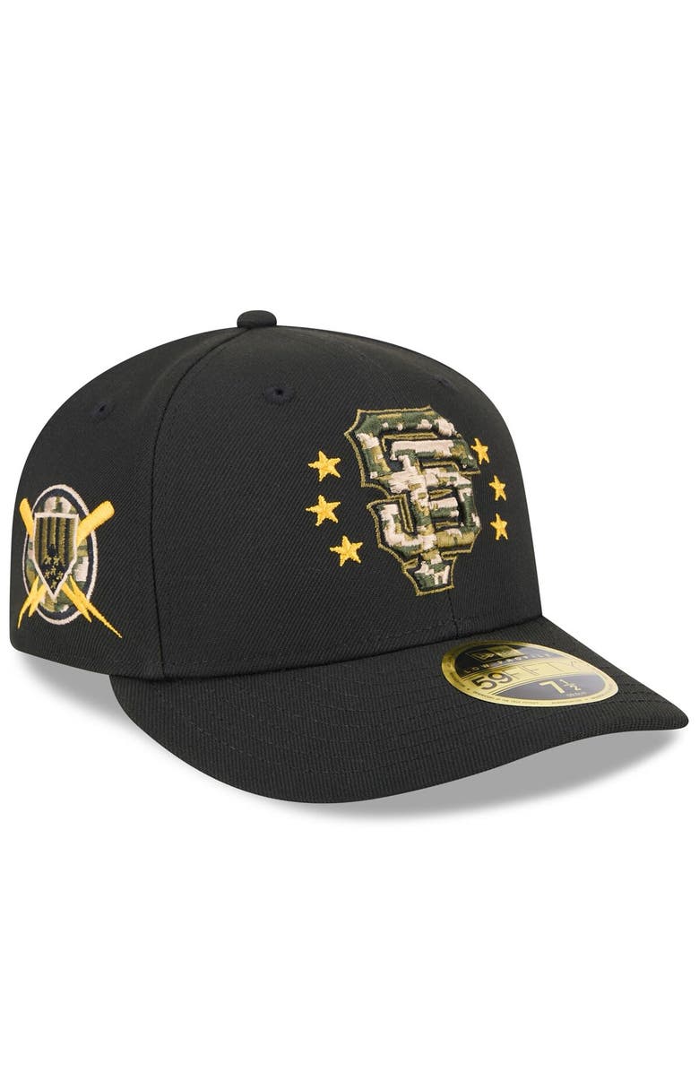 New Era Men's New Era Black San Francisco Giants 2024 Armed Forces Day Low Profile 59FIFTY Fitted Hat, Alternate, color, Black