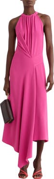 Reiss Maeve Sleeveless Asymmetric Midi Dress