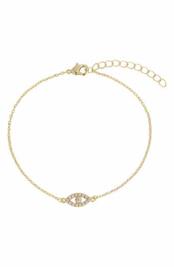 14k Gold Plated Evil Eye Bracelet