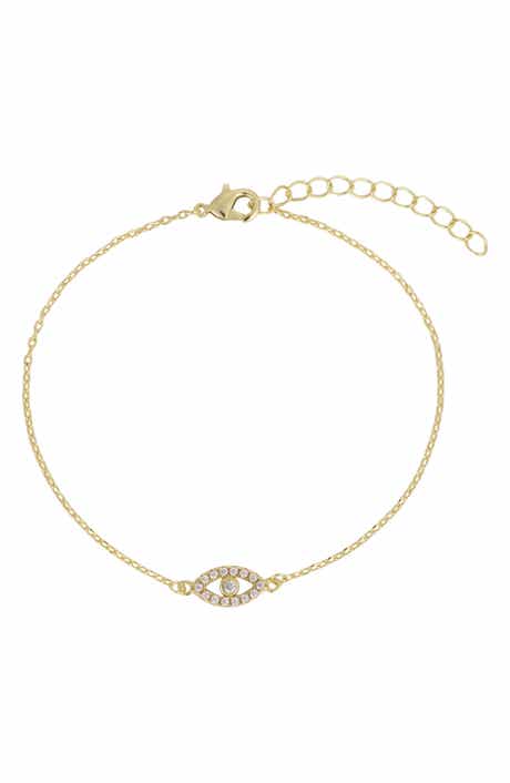 14k Gold Plated Evil Eye Bracelet