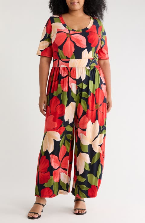 Floral Wide Leg Jumpsuit