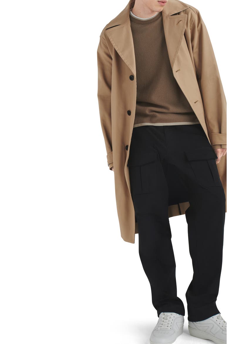Harvey Crewneck Cotton Blend Sweater, Alternate, color, TAUPE