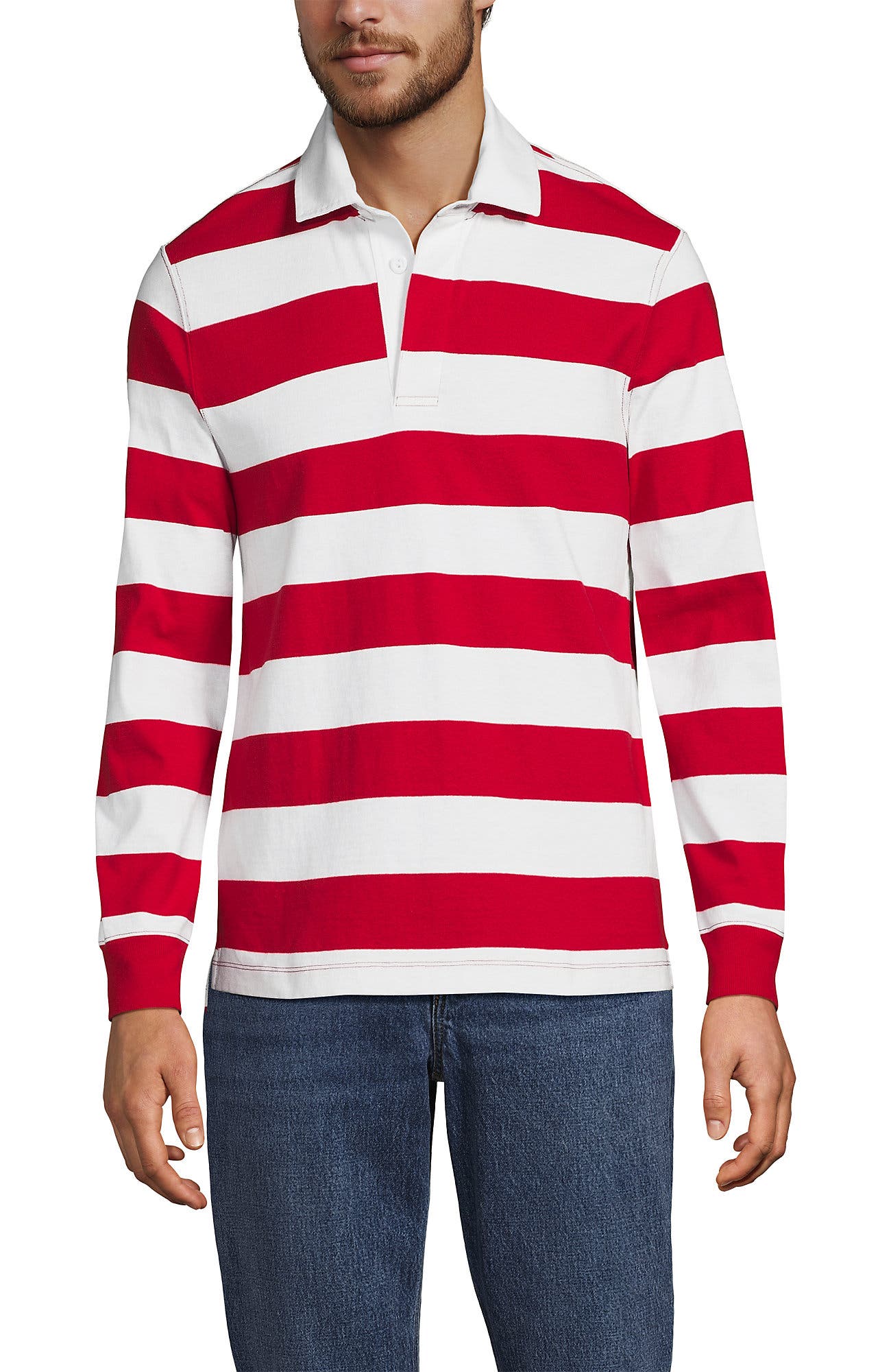 White/Compass Red Stripe