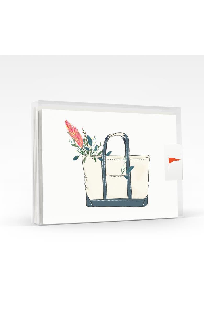 Ramus & Co Tote Bag With Flowers Greeting Card Pack Set, Main, color, Multi-Pack