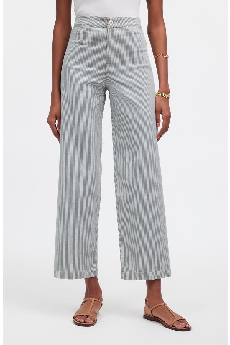 The Emmett Stripe Crop Wide Leg Pants, Main, color, FADED RIVER STRIPE