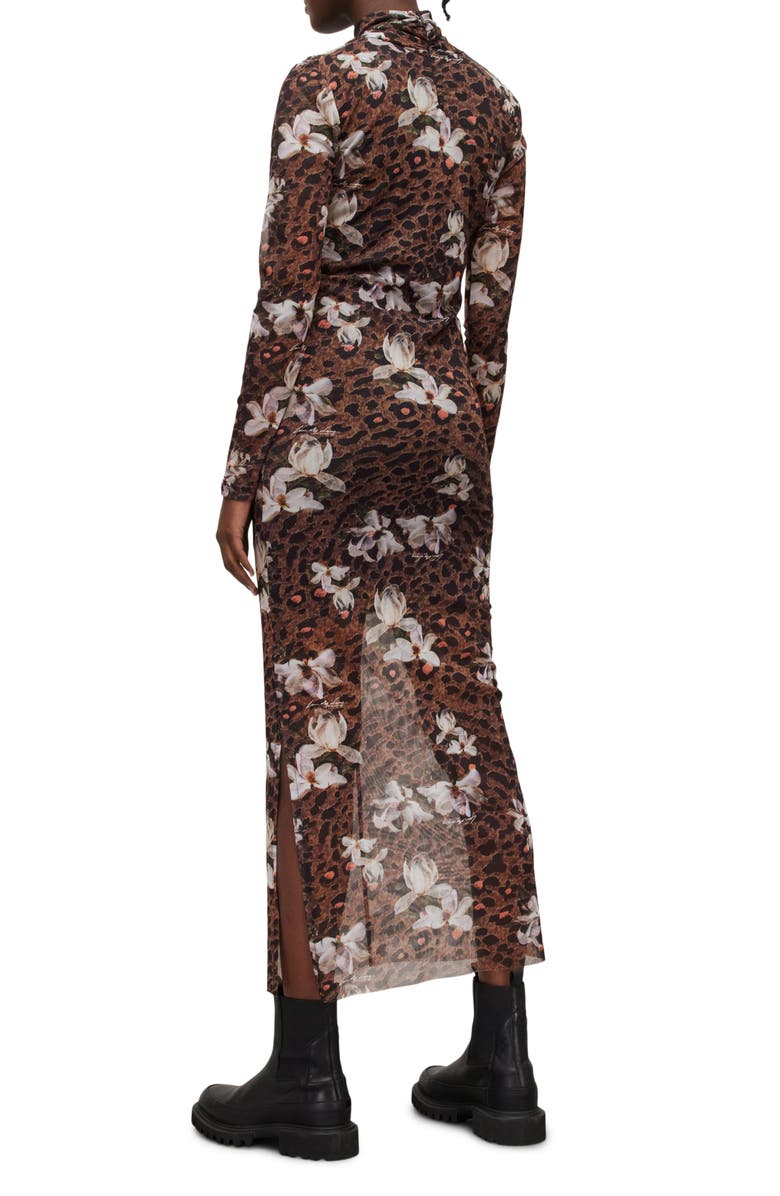 AllSaints Tia Alessandra Long Sleeve Midi Dress, Alternate, color, 