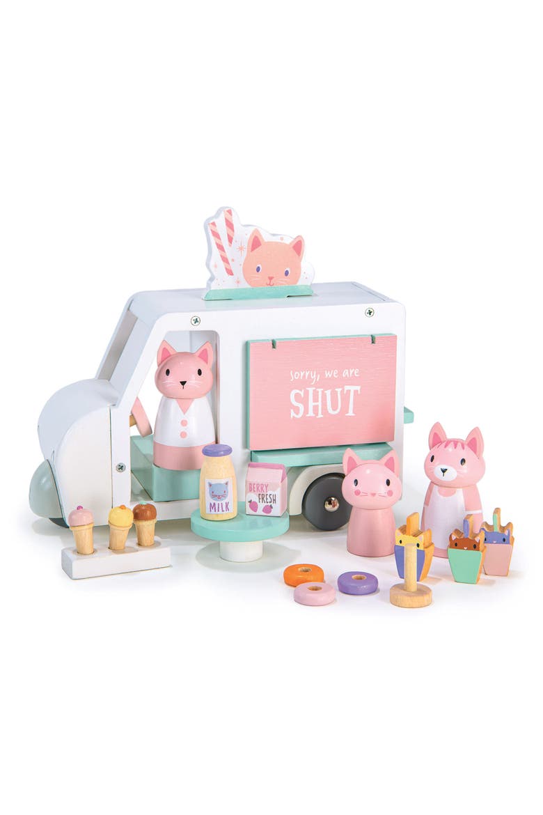 Kitty's Milkshake Van Play Set, Alternate, color, WHITE MULTI
