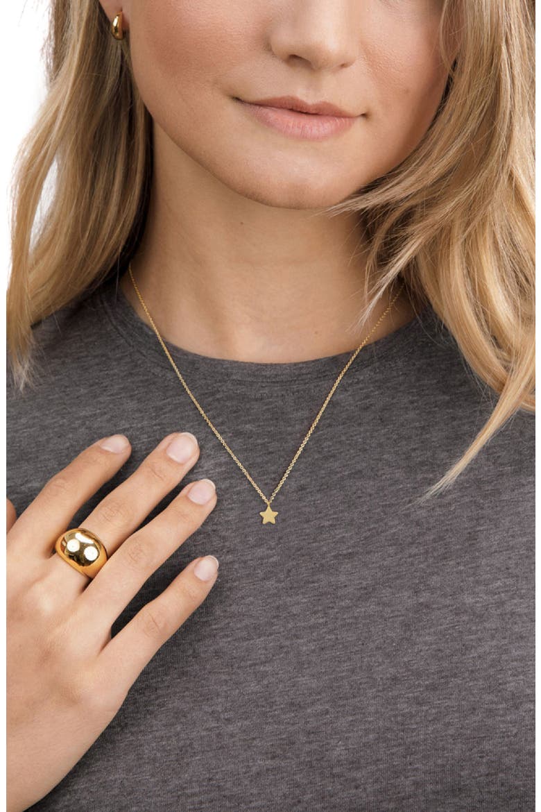 Star Pendant Necklace, Alternate, color, GOLD