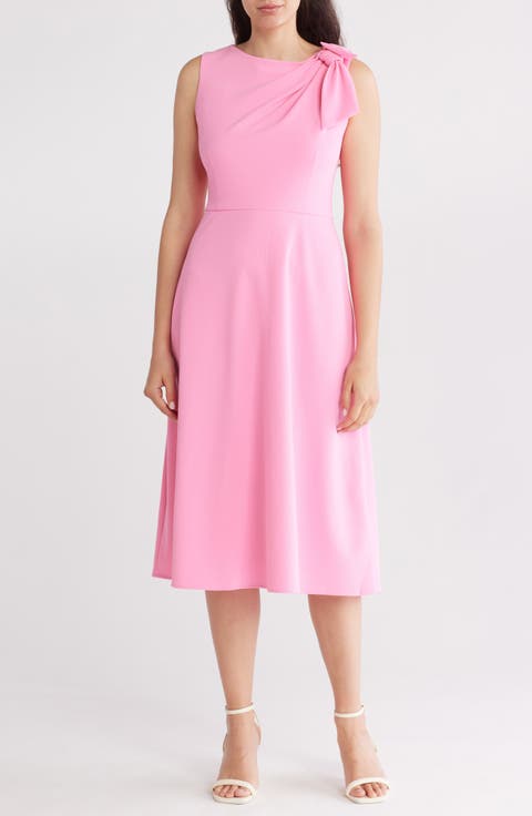 Bow Detail Midi Dress