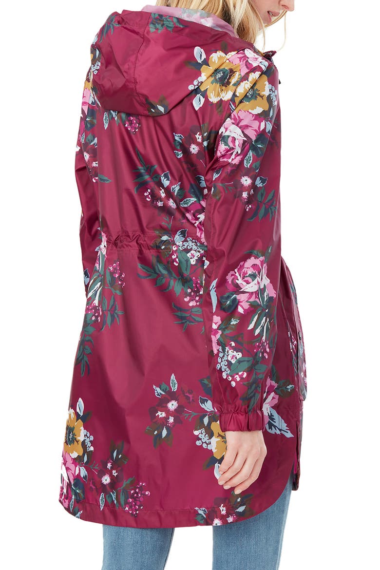Go Lightly Waterproof Packable Rain Jacket, Alternate, color, BERRY FLORAL