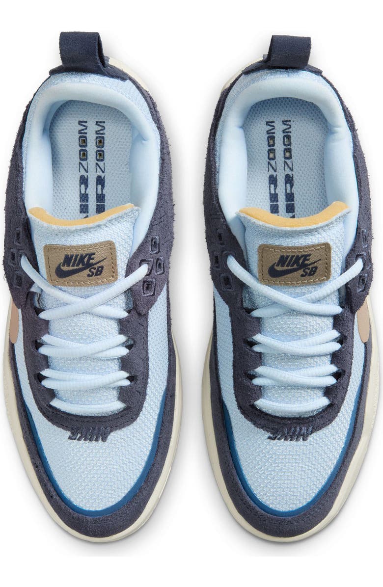 Nike Kids' SB Day One Skate Sneaker, Alternate, color, Thunder Blue/ Khaki/ Blue Tint