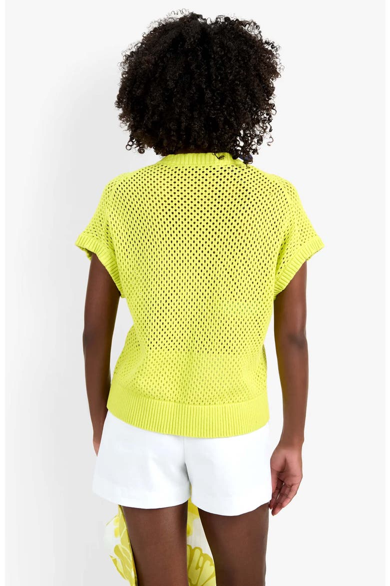 Hana Cotton Zip Cardigan, Alternate, color, Citrus