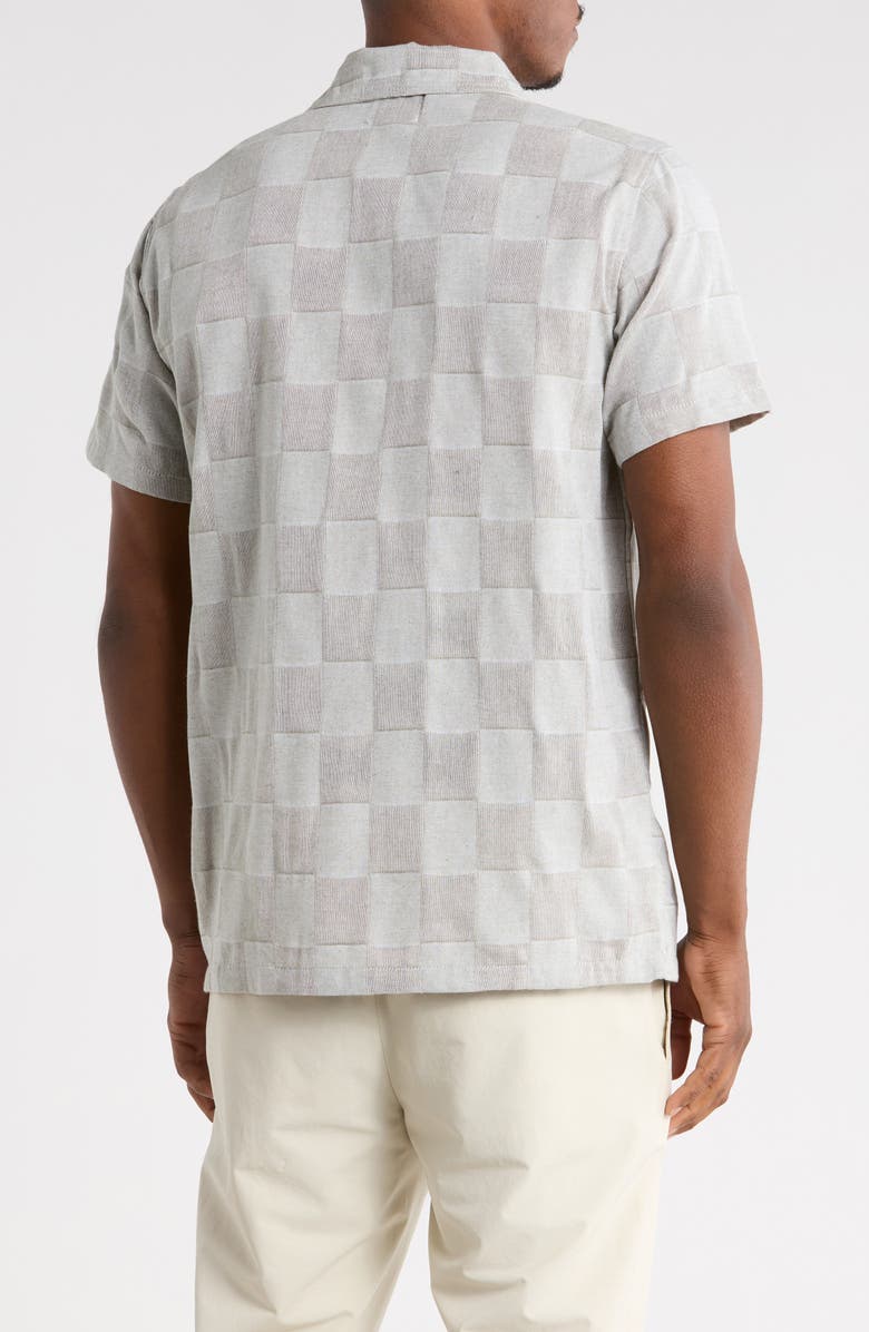 Hurley Yarn Due Textured Short Sleeve Shirt, Alternate, color, Iguana