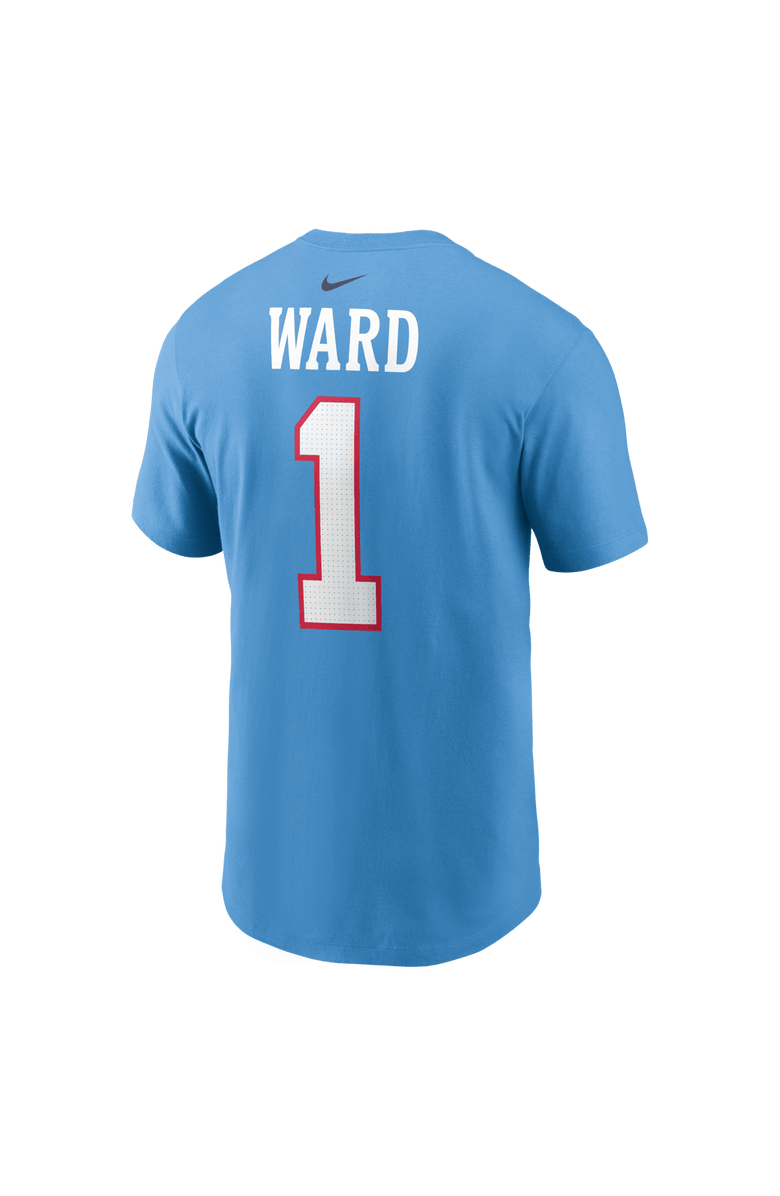 Nike Men's Nike Cameron Ward Light Blue Tennessee Titans Team Name & Number T-Shirt, Alternate, color, Light Blue