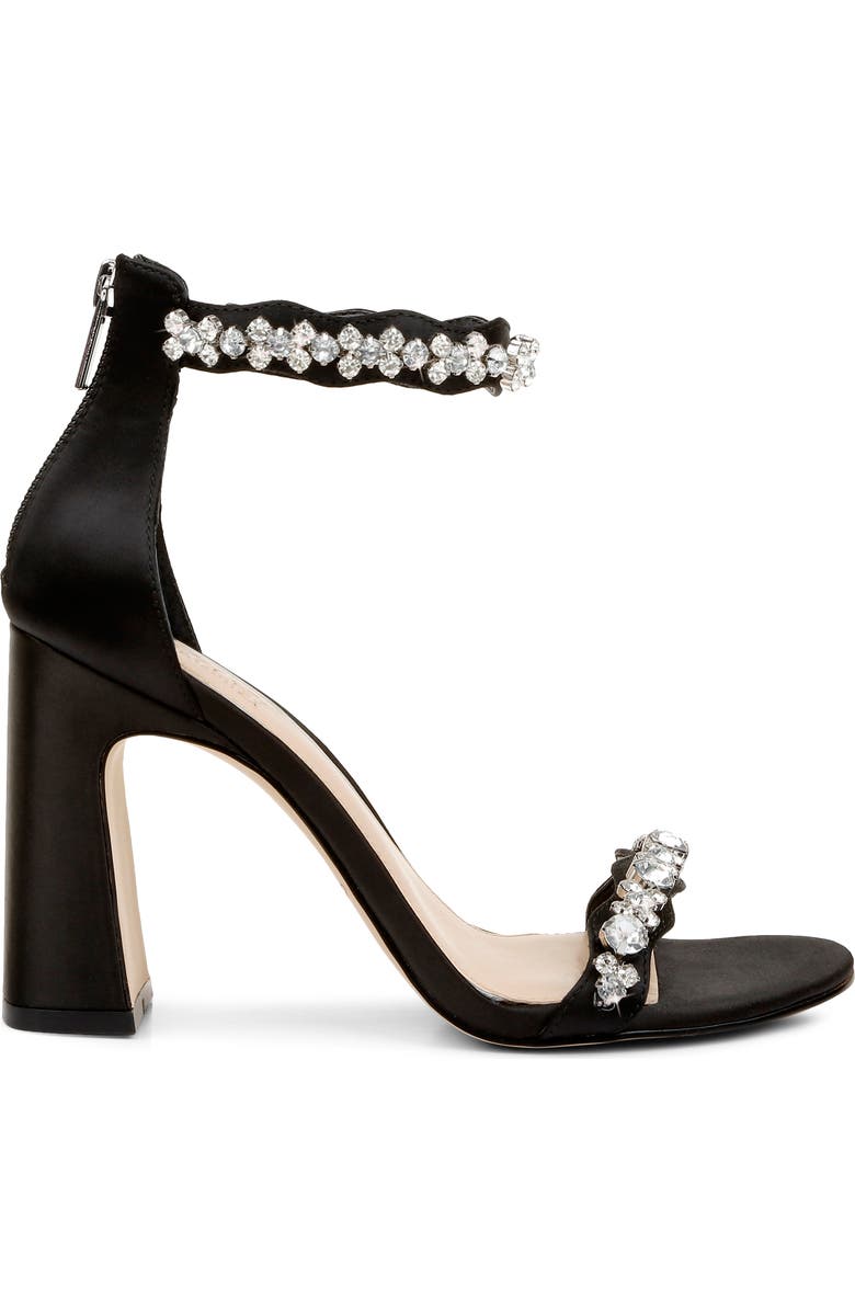 Jewel Badgley Mischka Odessa Crystal Block Heel Sandal, Alternate, color,