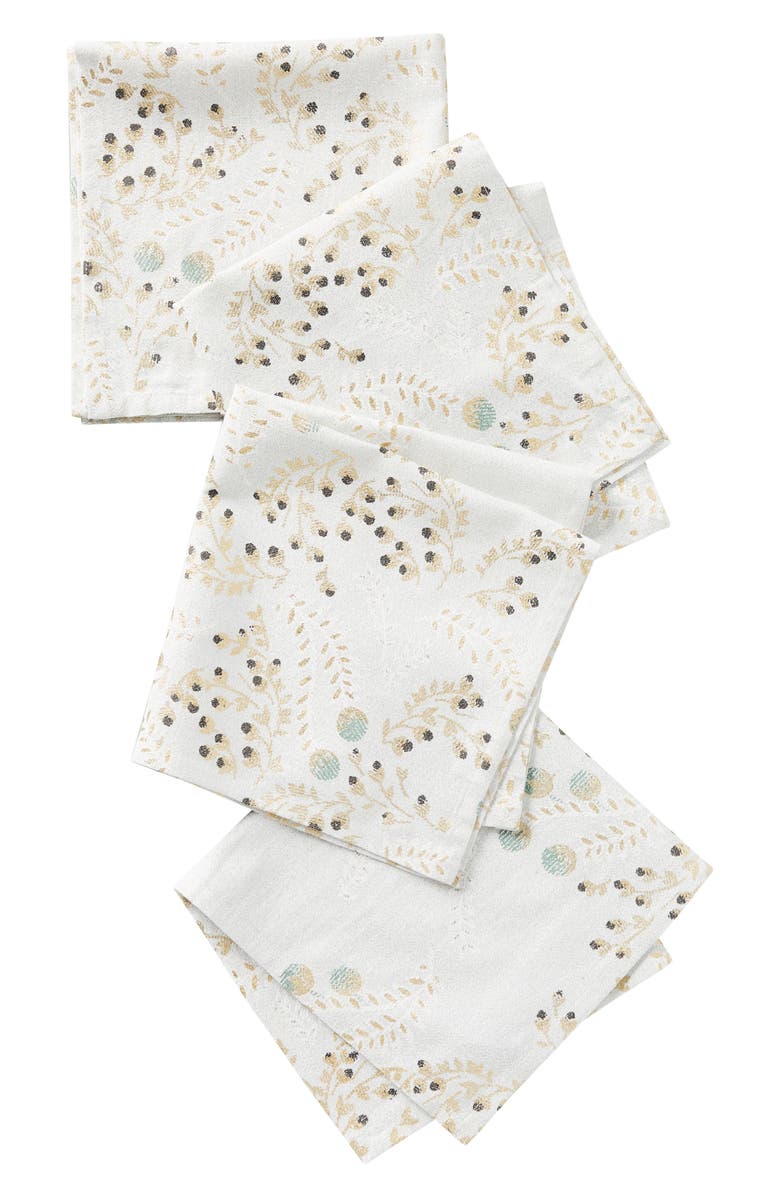 Anthropologie Home Anthropologie Livinia Set of 4 Napkins, Alternate, color, 
