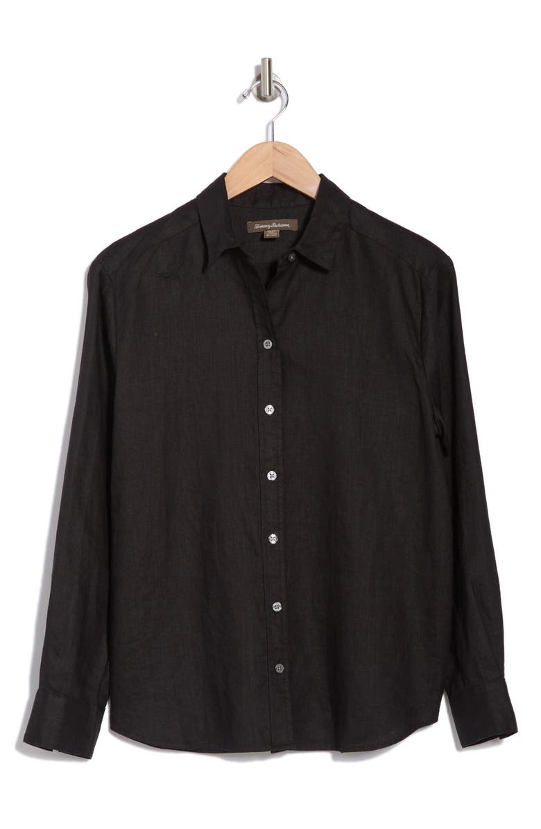 Tommy Bahama Two Palms Long Sleeve Linen Button-Up Shirt, Alternate, color,