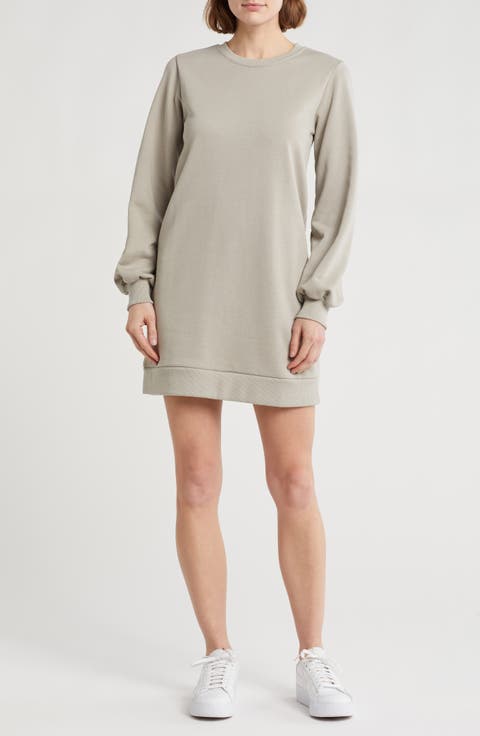 Cece Long Sleeve Sweatshirt Dress