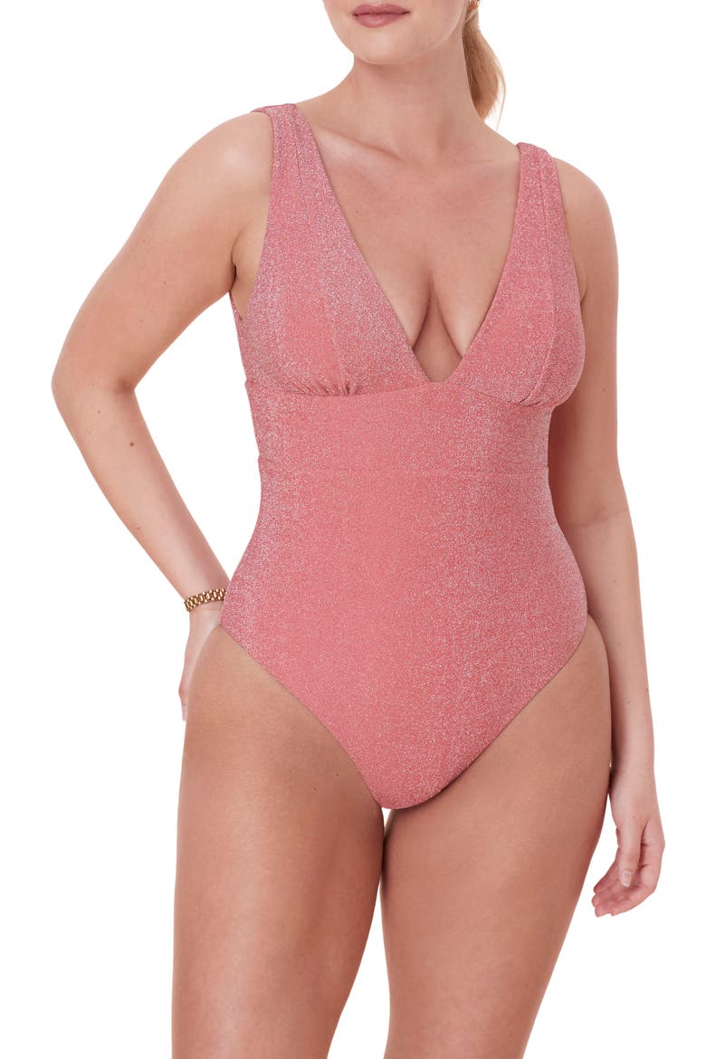 The Mykonos One-Piece Swimsuit, Main, color, SHELL