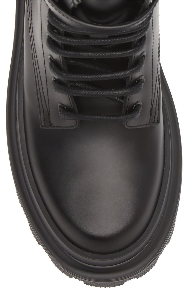 Dolce&Gabbana DG Logo Combat Boot, Alternate, color, Nero