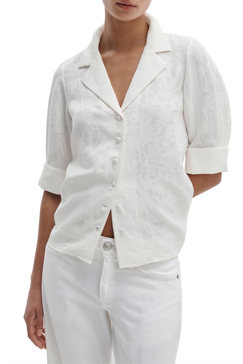Carmella Woven Shirt, Main, color, CREAM