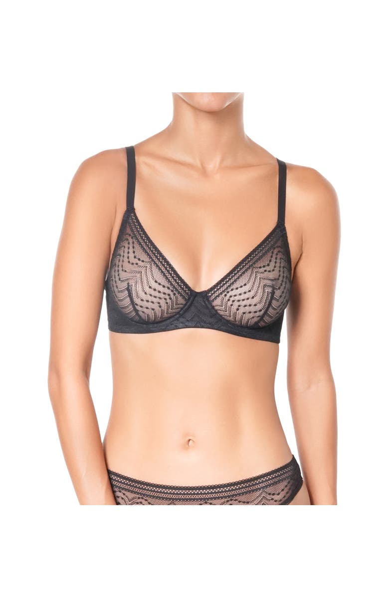 Huit Eclatante Underwire Bra, Alternate, color, Black