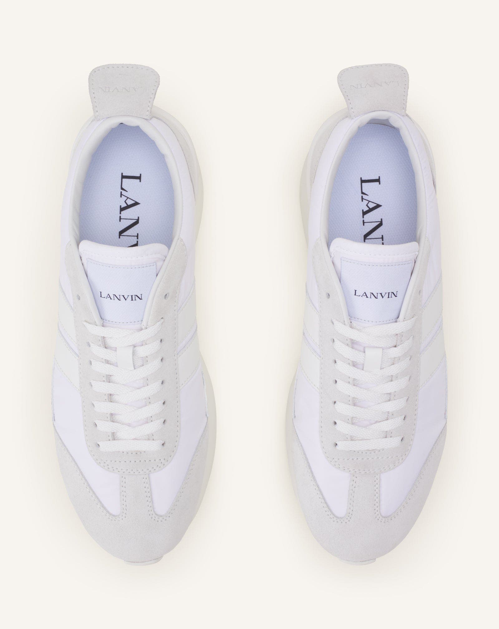 Lanvin Bumpr Sneakers In Nylon, Alternate, color, White