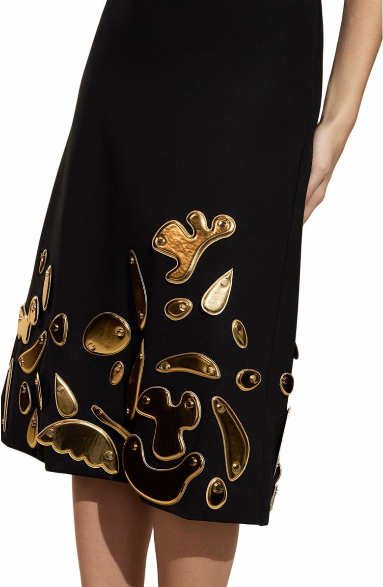 Cynthia Rowley Calypso Midi Skirt, Alternate, color, Black