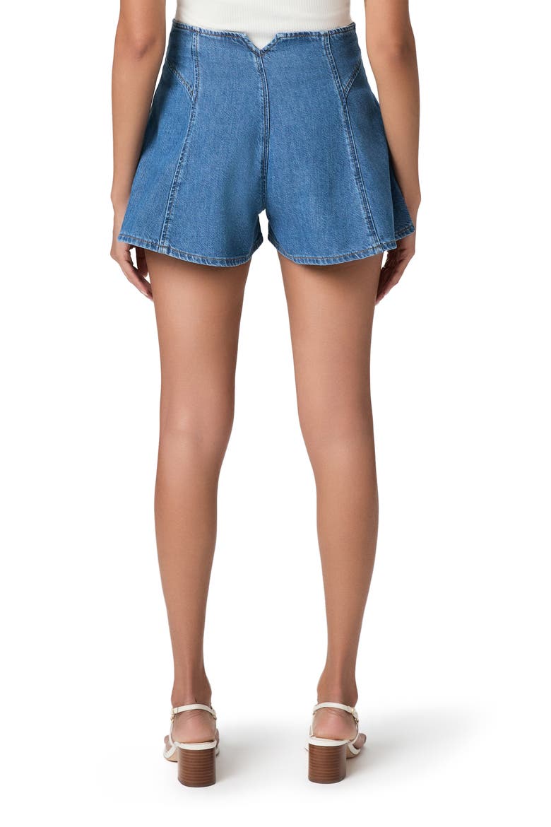 Joelle High Waist Flare Denim Shorts, Alternate, color, ANCHORED
