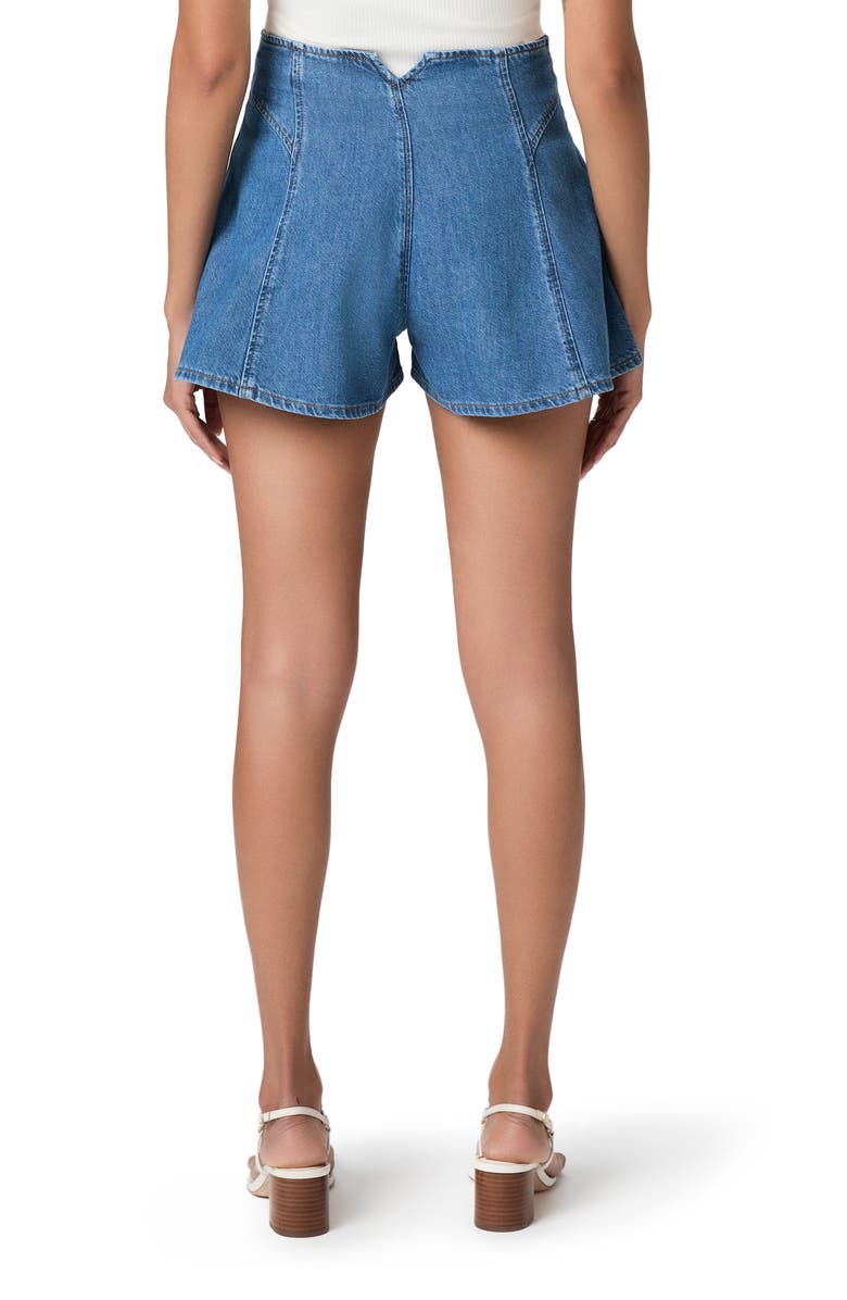 PAIGE Joelle High Waist Flare Denim Shorts, Alternate, color, Anchored