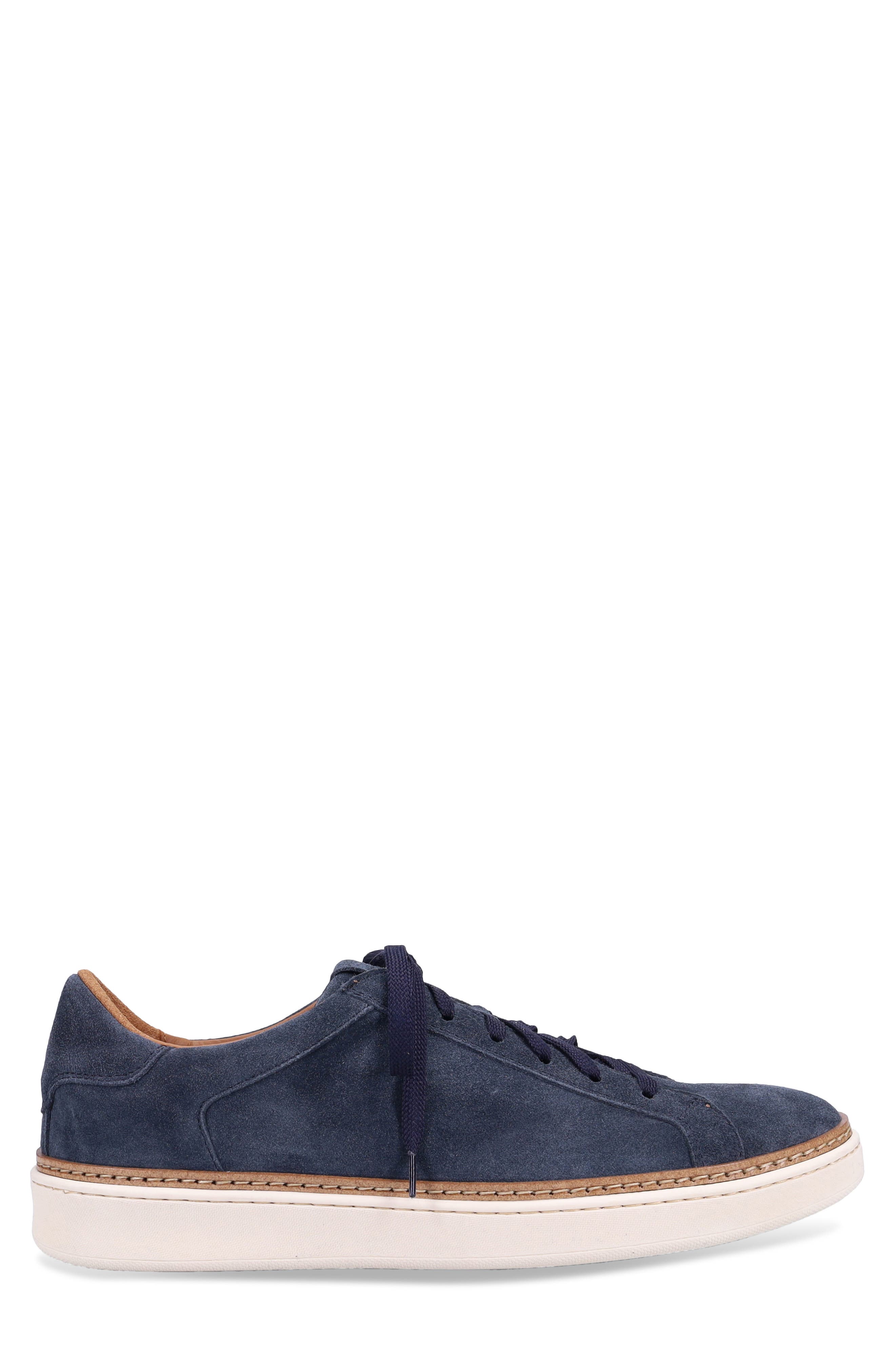 Derrek Weatherproof Suede Sneaker, Alternate, color, JEANS