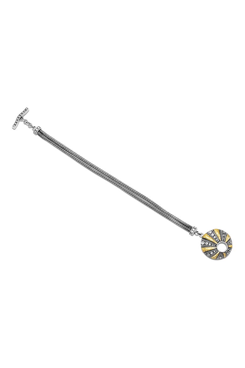 Two-Tone Hammered Toggle Bracelet, Alternate, color, SILVER AND GOLD