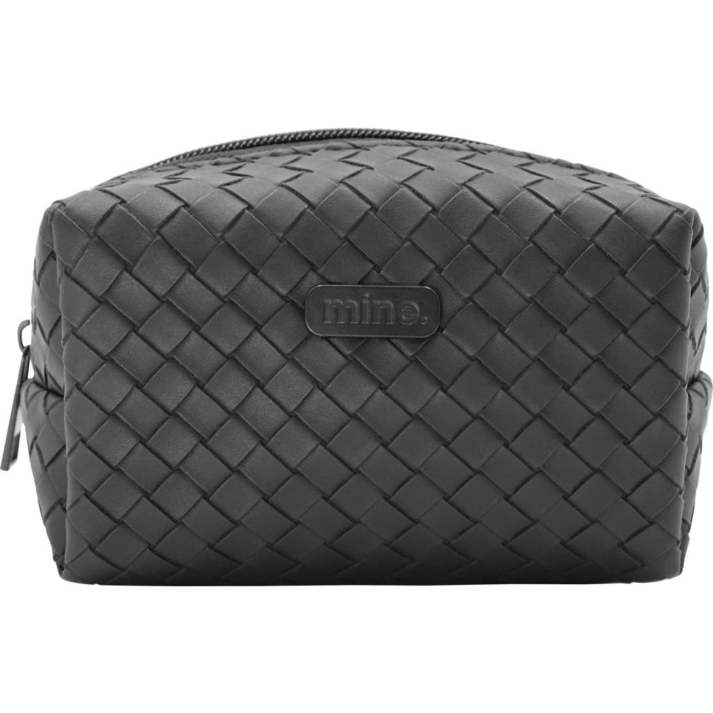 Mytagalongs Woven Loaf Cosmetic Case In Black