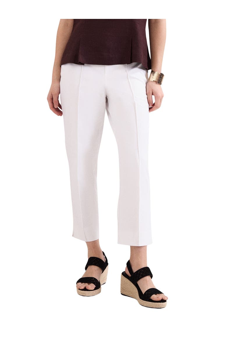 Miah Cropped Tailored Trousers, Main, color, White