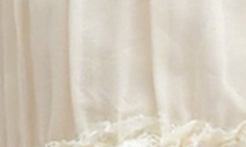 Lush Ruffle Tie Front Top In Cream