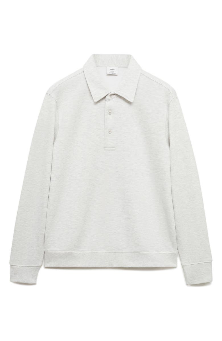 MANGO Cotton Polo Sweatshirt, Main, color, 